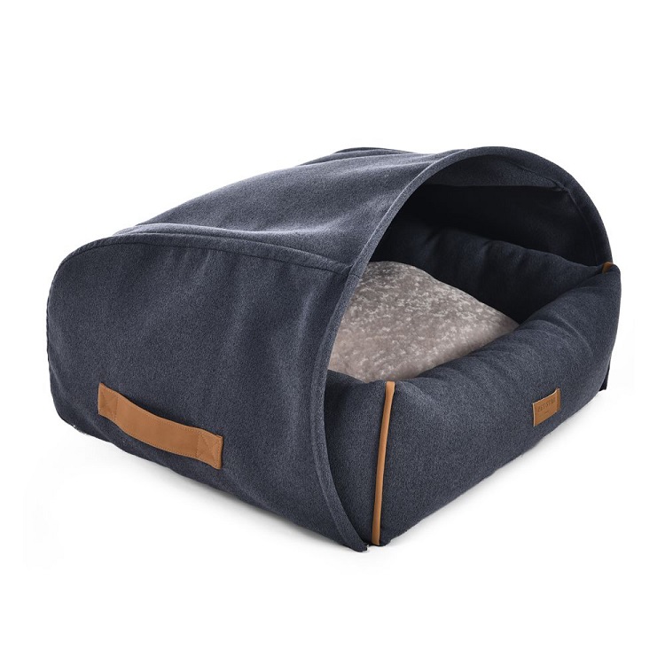 OEM Comfortable Machine Washable Polyester Indoor Outdoor Dog Bed Cave