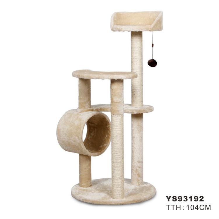 High Stability Cat Toy Sisal Cat Tree Tower,Large Scratching Post Cat Climbing Tree