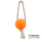 Soft Squeak Vinyl Pet Ball With Rope For Puppy dog