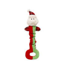 Pp Cotton Custom Christmas Snowman Plush Pet Dog Toy With Hole