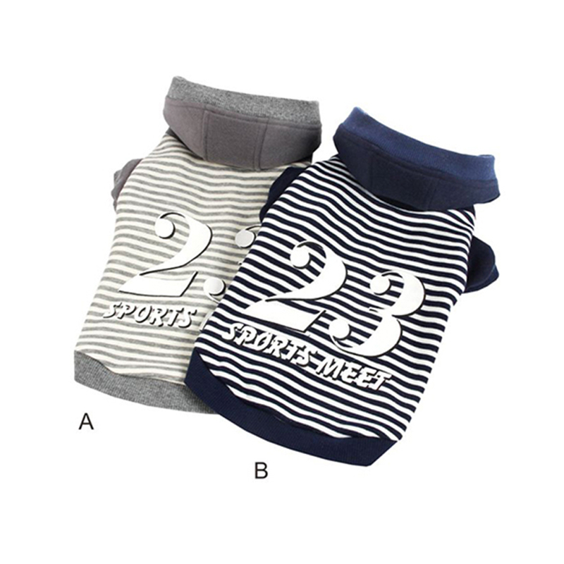 Fashion Wholesale Number Printing Pet Dog Clothes Hoodies