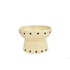 Non Skid Round Ceramic Shallow Wide Pet Cat Bowl for Food or Water