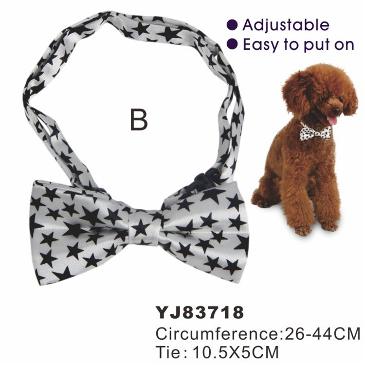 Worth Buying Star Printing Adjustable Collar Dog Bowtie