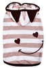 Spring Summer Apparel Cute Striped Hoodie Smile Face Puppy Clothes
