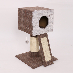 Fashion High Grade Large Cat Tree, Strong Post Pet Cat Scratcher Cat Tree With Scratching Board