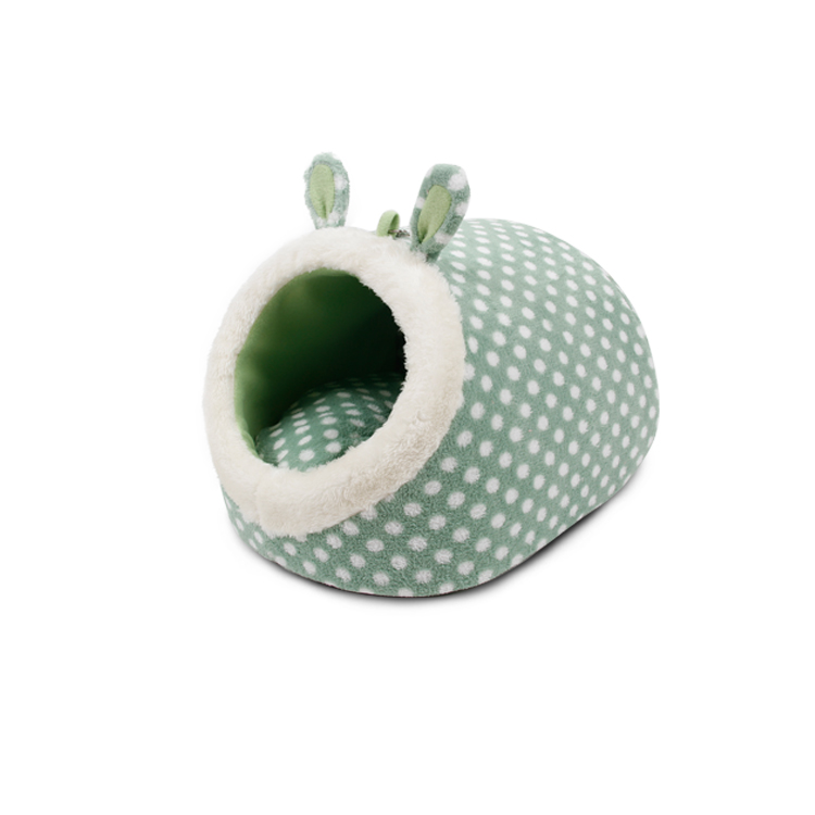 Polka Dot Two Ways Use Cute Rabbit Shaped Comfortable Pet Bed