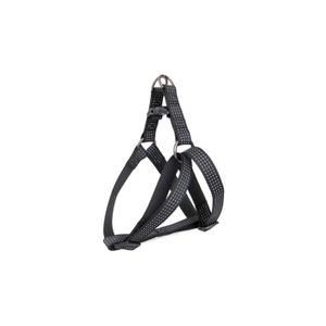 Eco-friendly wholesale black color nylon walking dog harness