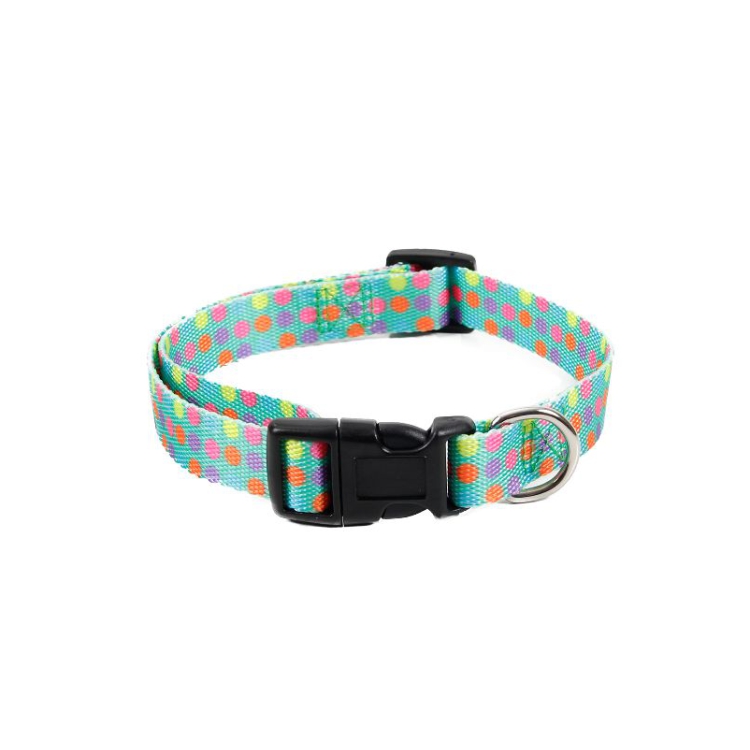New design green dog adjustable collars for puppy