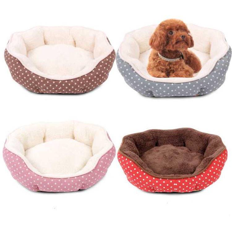 Customized Luxury Soft Plush Puppy Bed