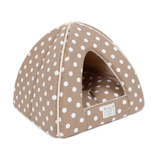 Soft Plush Puppy Cave Cushion Pet Raised Bed Dog