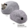 Custom Logo Small Grey Pet Product Supplies Felt Cat Bed