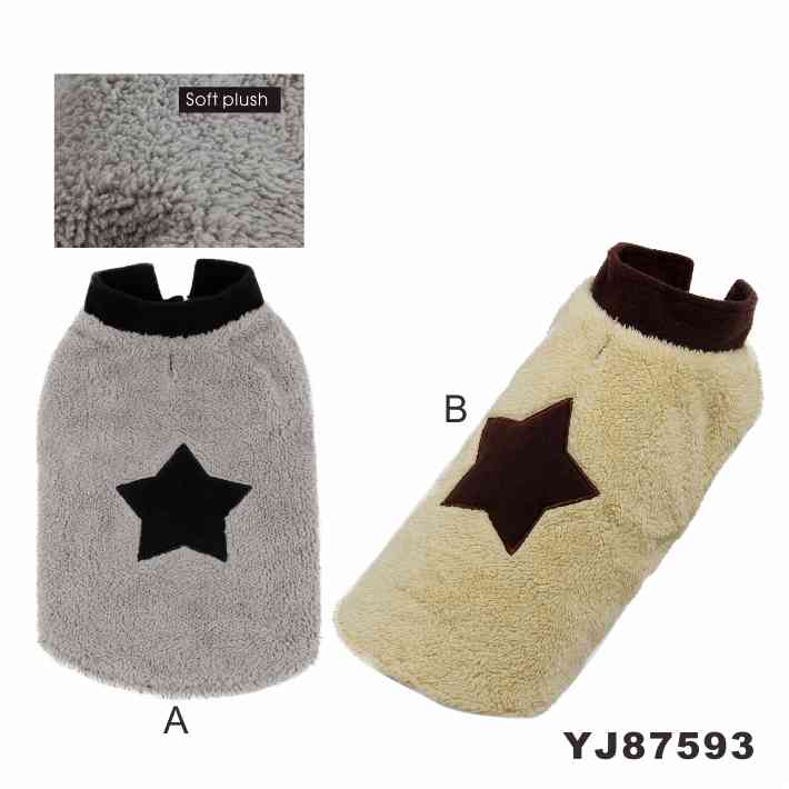 China Manufacturer Pretty Pet Apparel Star Picture Dog Winter Coats