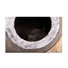 Competitive Hot Product Grey Dark Brown Felt Luxury Cat Beds