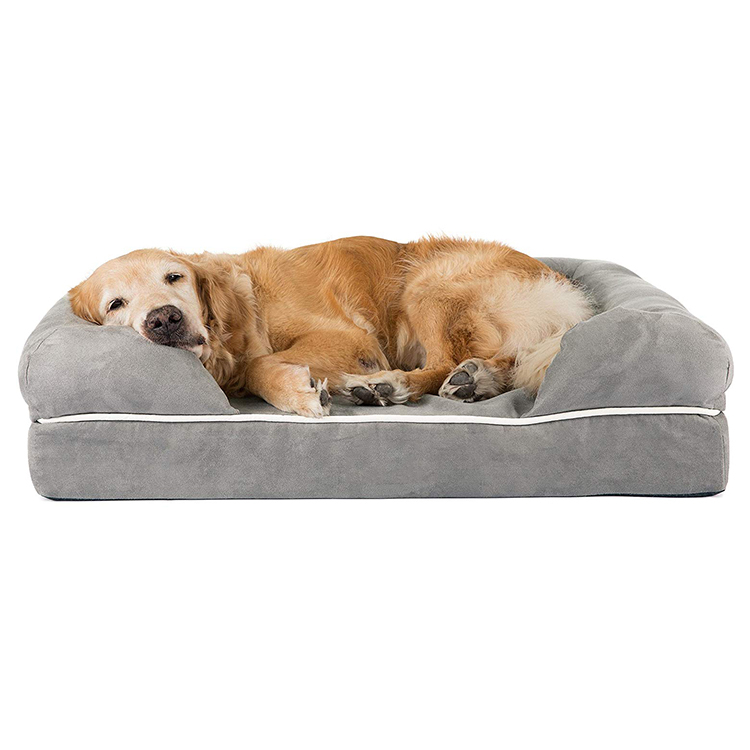 Popular Pet Lounge Sofa Orthopedic Removable Cover Mattress Memory Foam Dog Bed