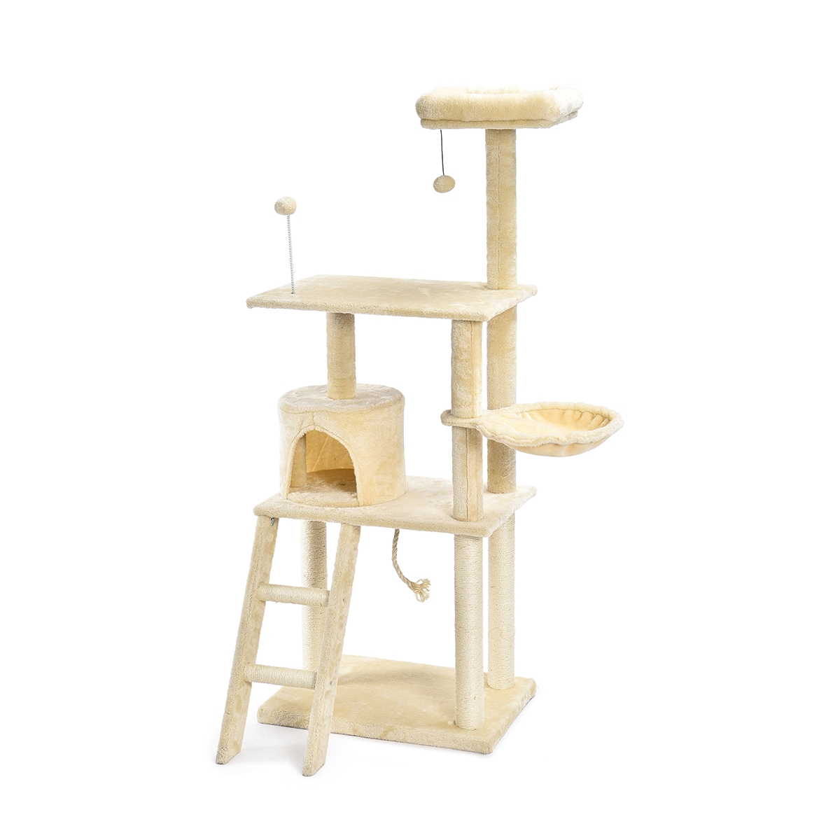 Cat Activity Platforms Sisal Cat Tree House,Scratching Post Cat Tree Tower