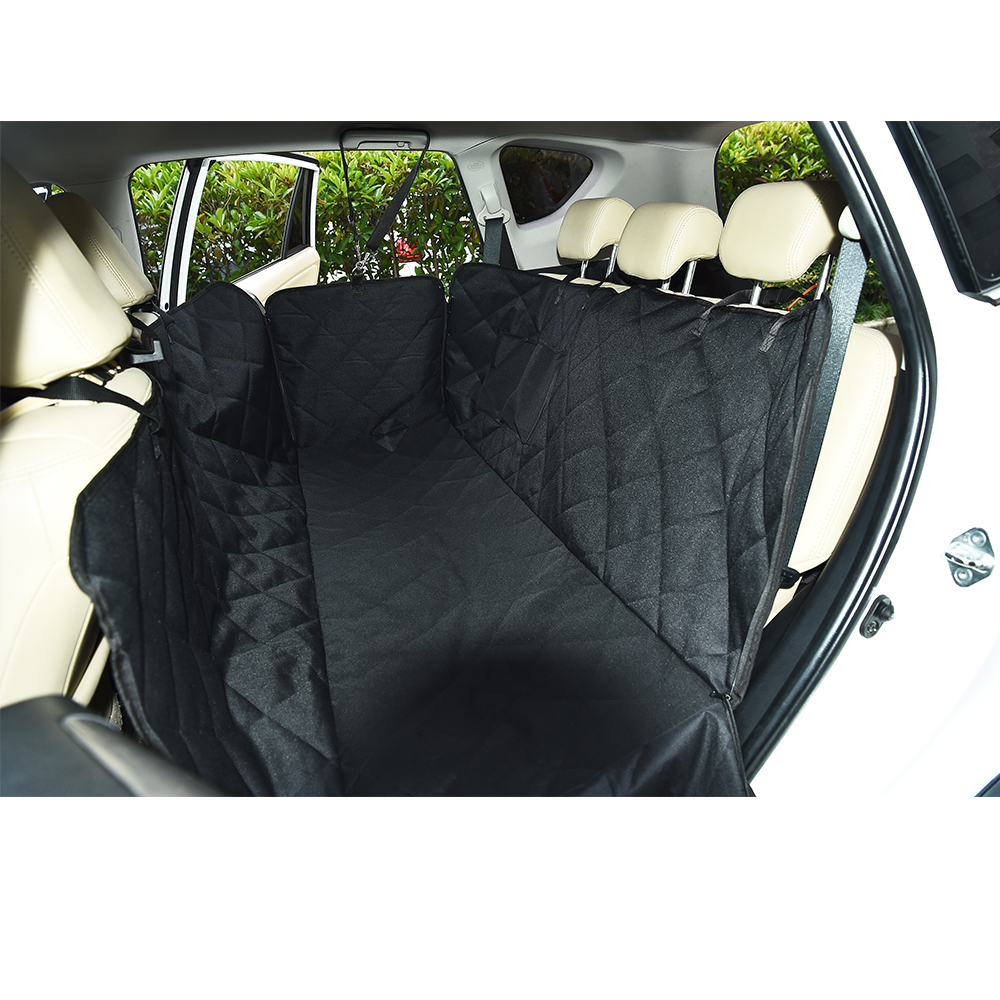 Petstar Oxford Waterproof Dog Car Hammock Seat Cover With Zipper And Storage Pocket