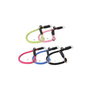 Double 5 Colors Braided Nylon Rope Adjustable Puppy Dog Collar