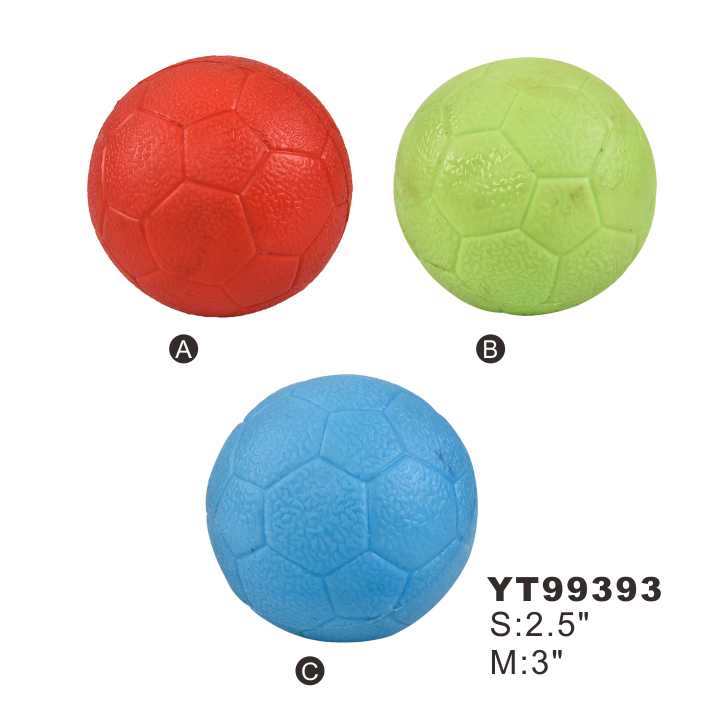 Soft Ball Shape TPR Chew Training Pet Play Dog Toy