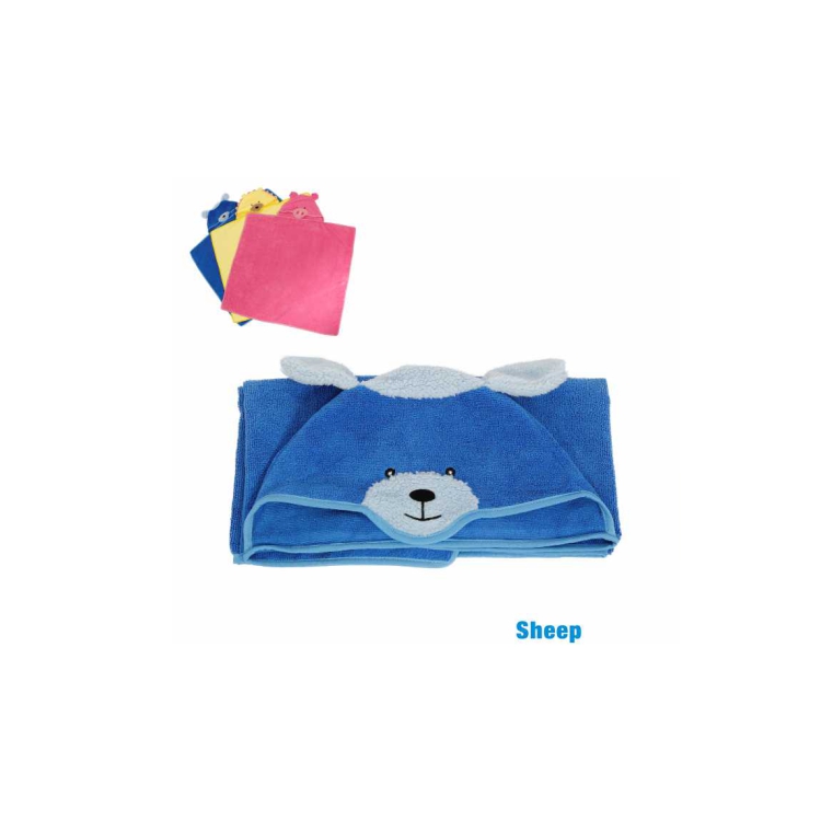 Animal Head Shape Microfiber Super Absorbent Pet Towel