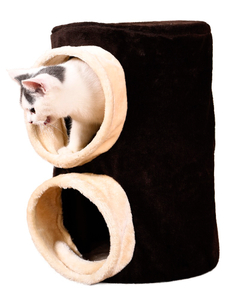 Petstar Custom Logo Lounger Hideaway Cat Tree Tower Condo with Two Holes