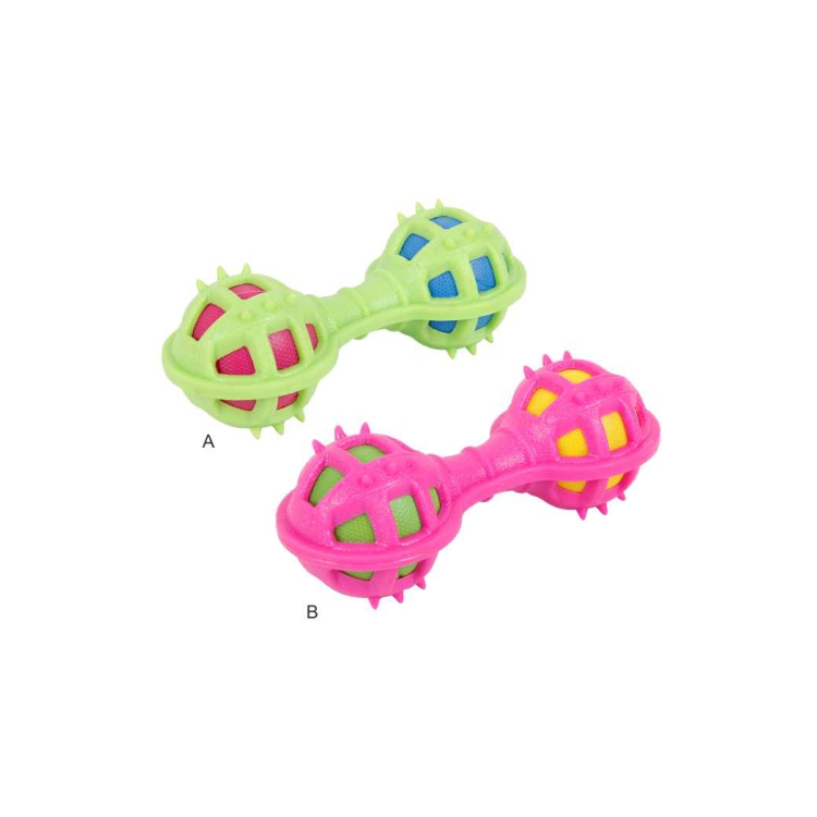 Dog Toy Chew,Small Bell Inside TPR Pet Clean Teeth Bone Dog Chew Toy Set