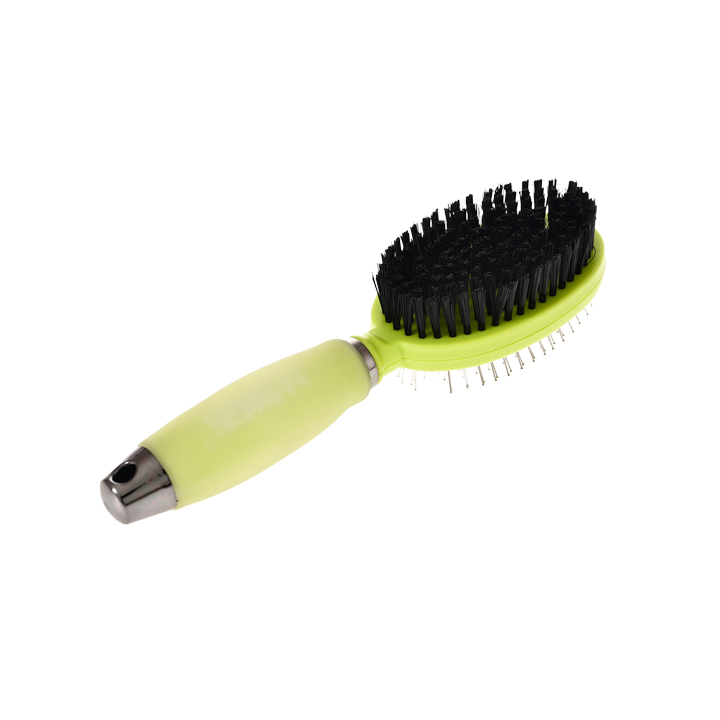 Double Sided Pin and Bristle Pet Grooming Brush for Grooming Cleans