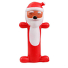 Merry Santa Claus Squeaky Vinyl Puppy Dog Toy