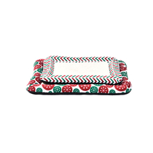 Cute Soft Warm Washable Square Pet Mat,Short Plush Christmas Dog Bed