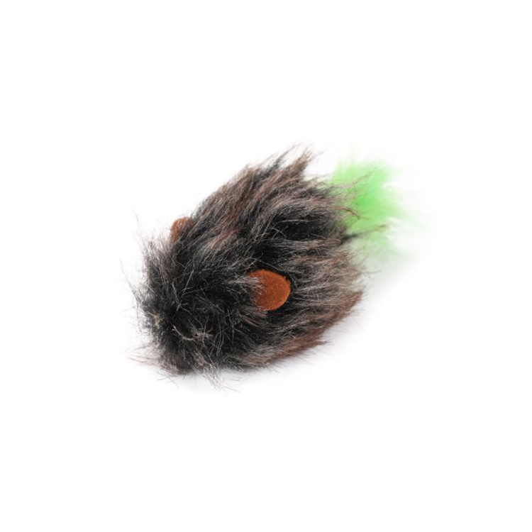 Long Hair Interactive PP Fiber New Bite Cat Toy Mouse