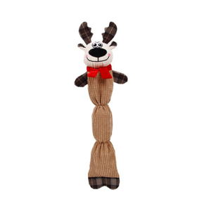 Durable Corduroy Shape Christmas Plush Dog Deer Soft Toy