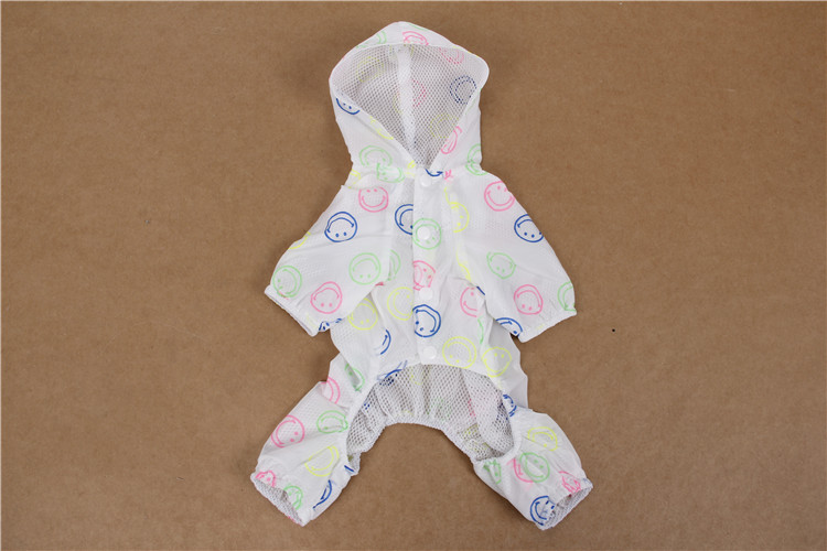 Summer UV Proof Printed Protection Puppies Dog Clothes