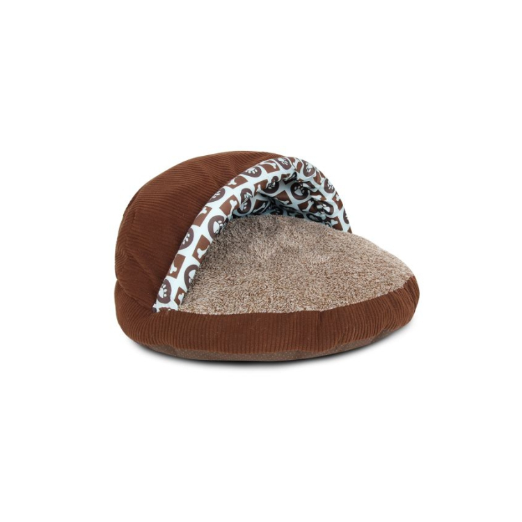 Custom Polyester Novelty Brown Shoe Shape Cat Bed