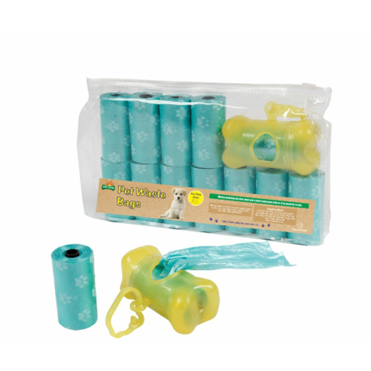 Promotional Custom 12 Rolls Biodegradable Dog Poop Bag