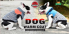 Windproof Waistcoat Winter Warm Reversible British Style Pet Dog Jacket
