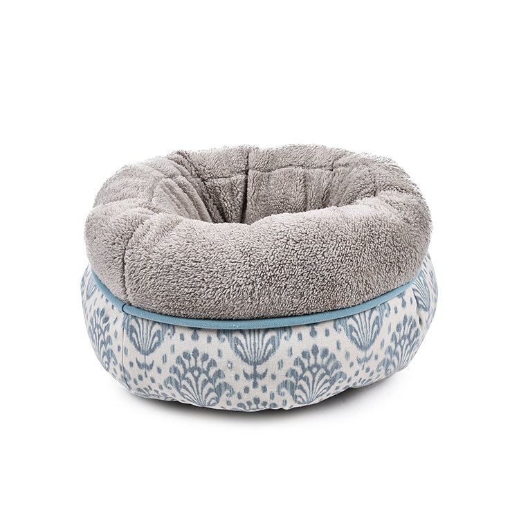 Cheap Warm Custom Cozy Plush Round Cave Soft Bed Dog Luxury