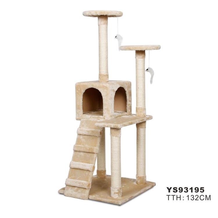 OEM Activity Large Cat Climbing Tree Tower With Ladder