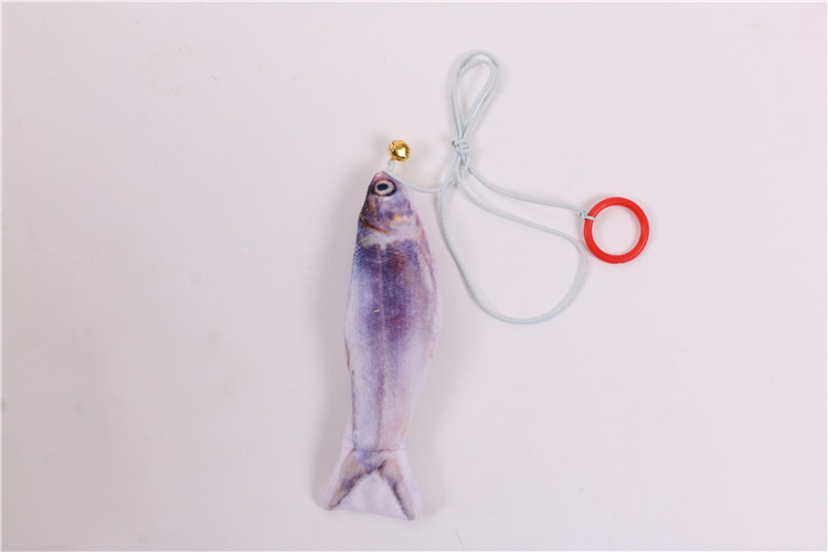 Fun Pet Training Popular Lifelike Cute Durable Polyester Fish Cat Toy