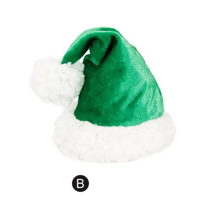 Custom winter warm plush party dog christmas hat