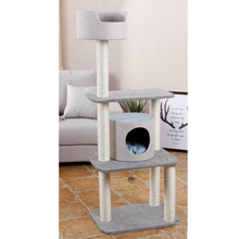Factory Price Polyester Cozy Wood Cat Condo, Popular High Quality Cat Scratch Board, Functional Cat Scratching Tree
