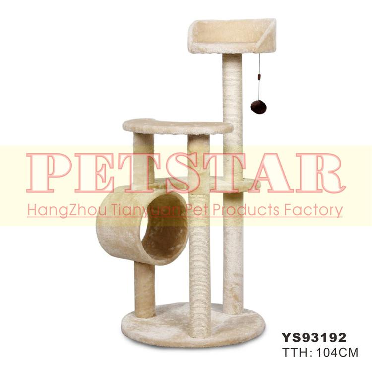 High Stability Cat Toy Sisal Cat Tree Tower,Large Scratching Post Cat Climbing Tree