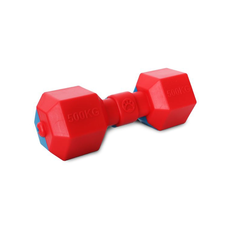 Pet Summer Toy Environmental Amphibious Rubber Barbell Dog Toy