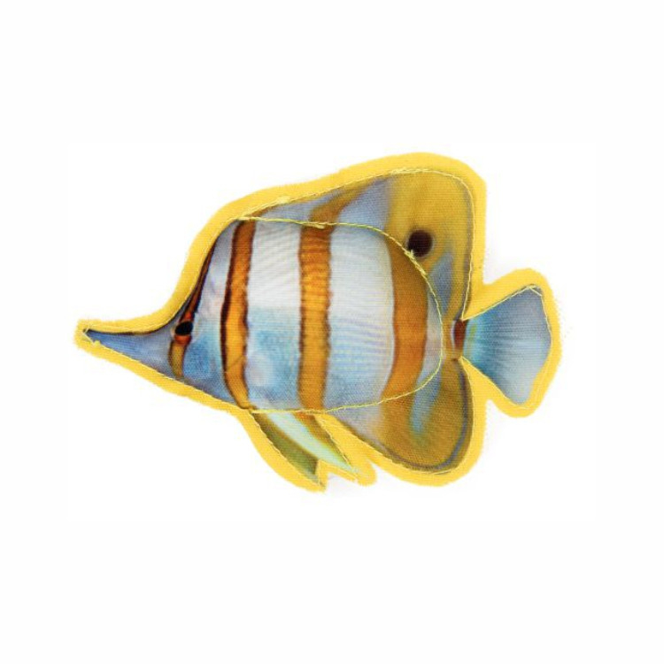 Eco-Friendly Funny Pet Toy Polyester 3D Printing Fish Cat Toy