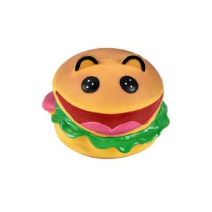 ODM Pet Toys Factory Hamburger Dog Toys with Smile Squeaky Inside