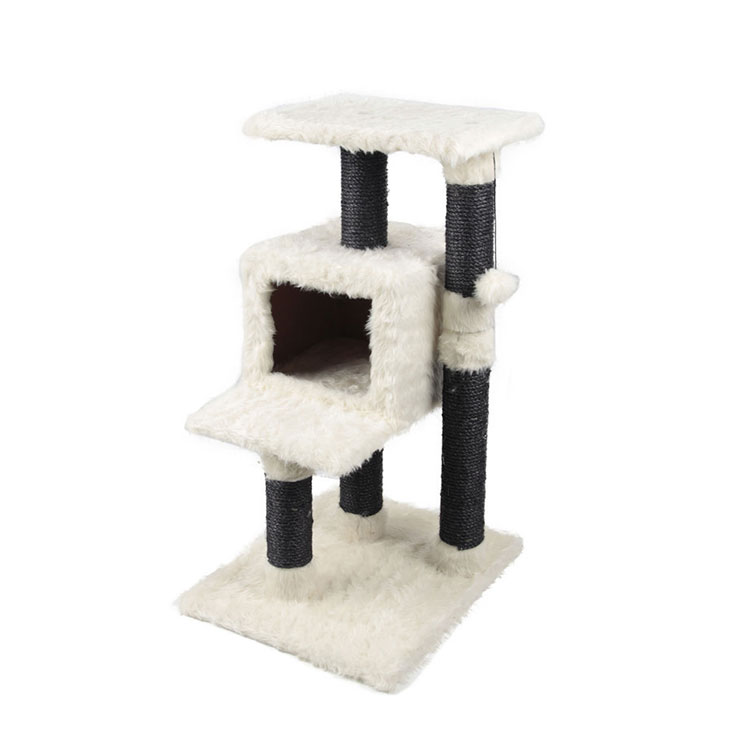 Guaranteed Quality Proper Price Cat Tree With Plush And Sisal Materials