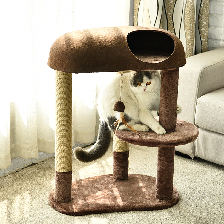 Factory OEM High Quality Felt Cat Toy Cat Tree Tower
