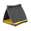 Indoor Tent Shape Wood Cat Bed For Cat Scratch