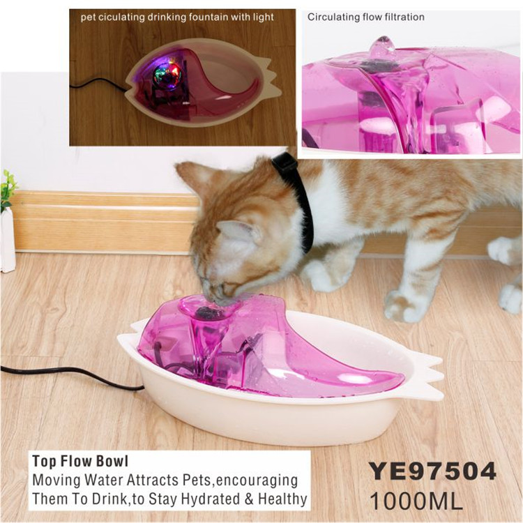 1000ml Automatic Cycle Pet Ciculating Dog Cat Drinking Fountain