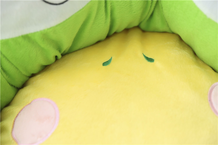 Factory Supply Frog Shape Plush Pet Dog Bed