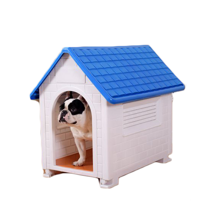 Wholesale Blue Indoor Outdoor Plastic Pet Dog House