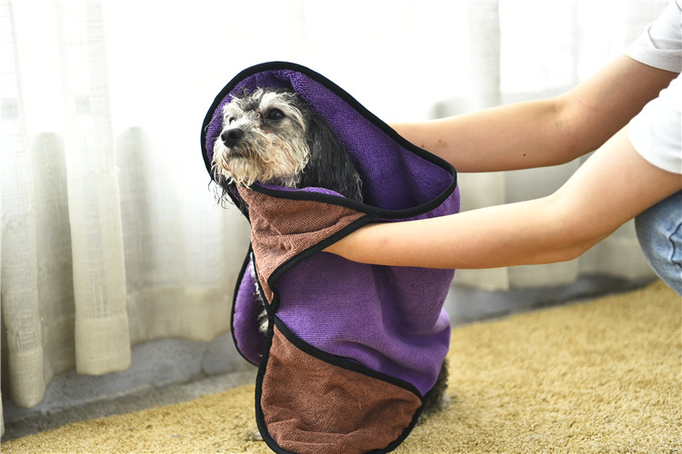 Eco-Friendly Polyester soft Pet Dog Bath Towel